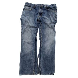 Men’s Relaxed Fit Stone-Washed Denim Jeans – Classic Blue