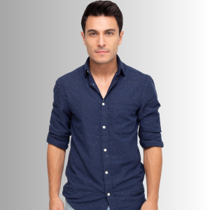 Men’s Navy Blue Casual Shirt
