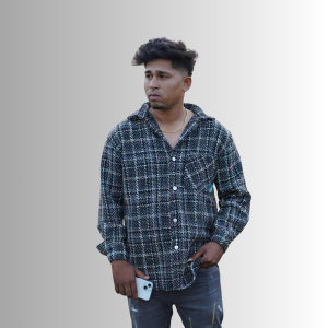 Men’s Textured Check Flannel Shirt