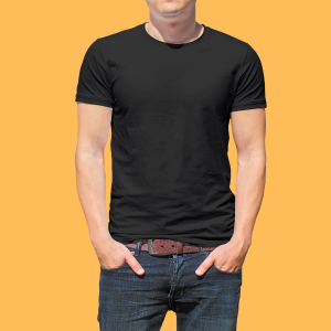 Classic Plain Black T-Shirt for Men
